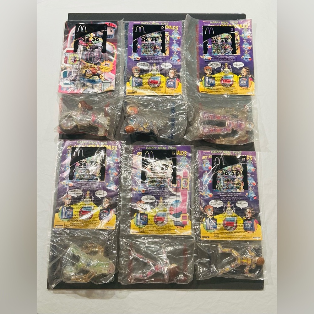 2003 Spy Kids 3-D / McDonald’s Happy Meal Toys Complete Set (Lot of 6) - New